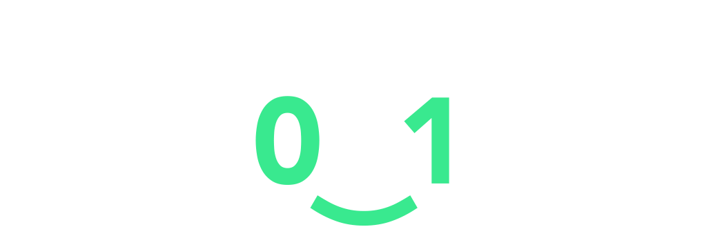 "The Zen Algorithm" logo with bold text, featuring a green "0" and "1" forming a smiling face